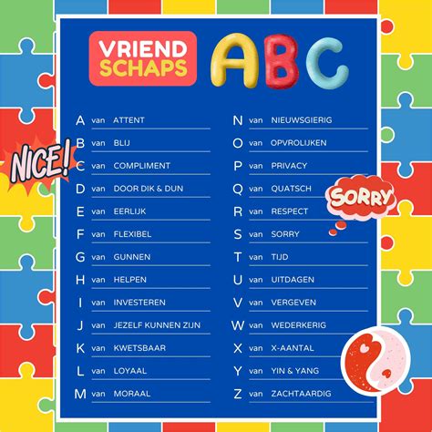 abc maken voor vriendin|ABC